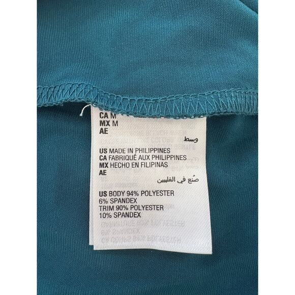 Alfani Teal Velvet Tunic Medium - Picture 4 of 4